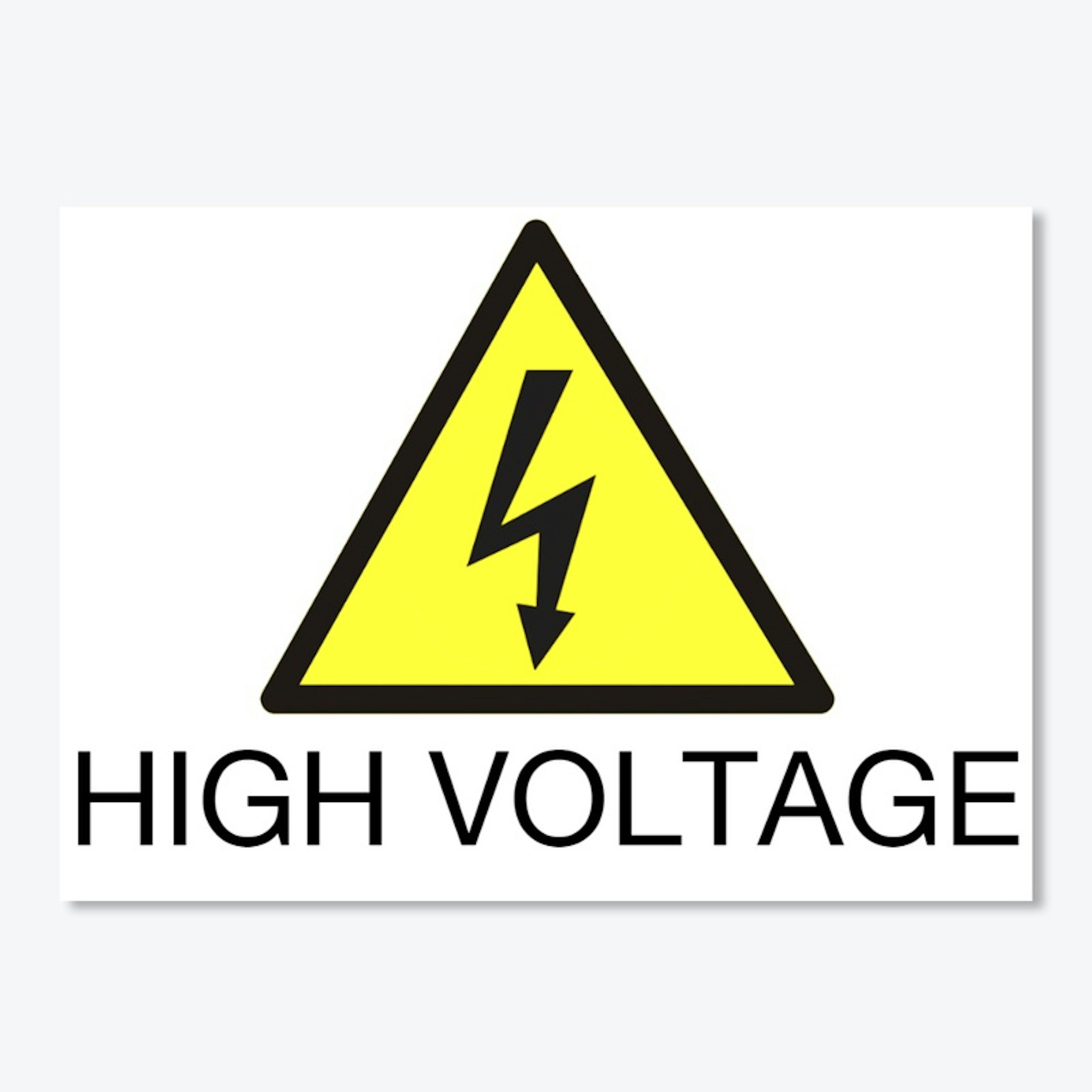 High Voltage Sign